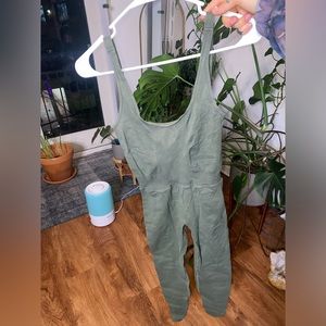 Free people good karma onsie in moss green